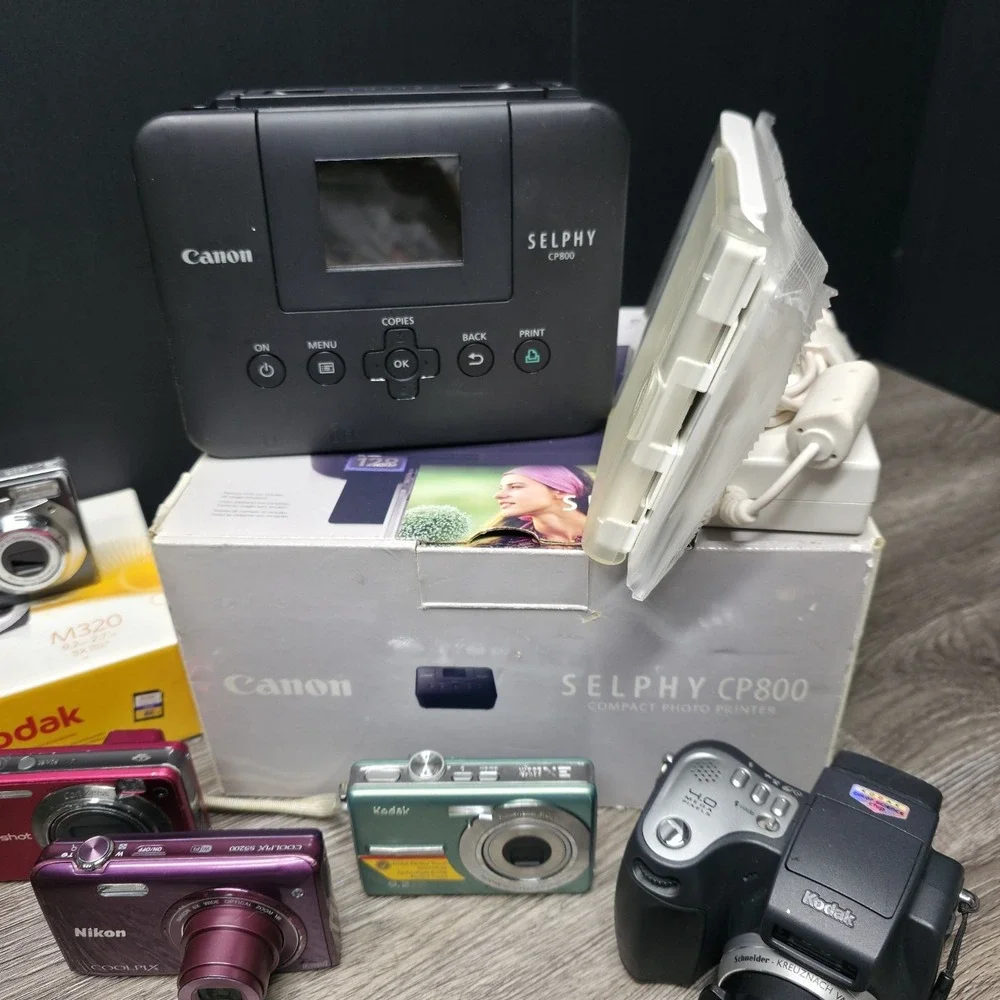 Digital Camera‎ Lot - 9 Cameras 2 Printers 2 Docks - Part/Repair